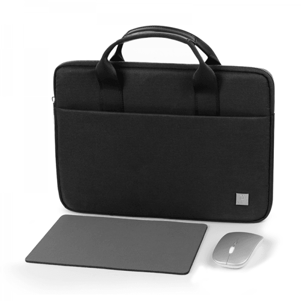 WIWU GENIUS COMBO SET BAG WITH MOUSE AND MOUSE PAD FOR 14" LAPTOP/ULTRABOOK - BLACK