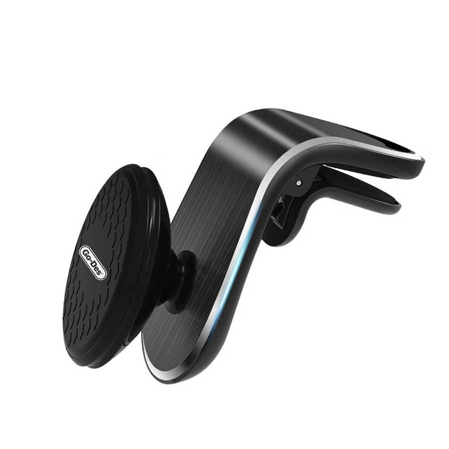 Go Des L-Shaped Magnetic Car Holder - Black