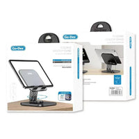 Go Des Portable Foldable 360 Rotatable Metal Phone and Tablet Stand