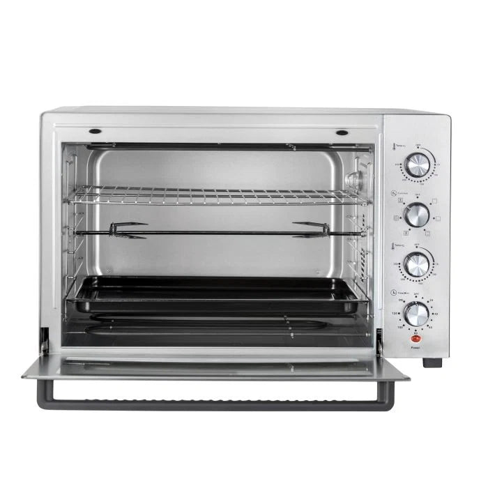 Geepas 2800W 120L Electric Oven with Rotisserie & Convection, Silver GO34057