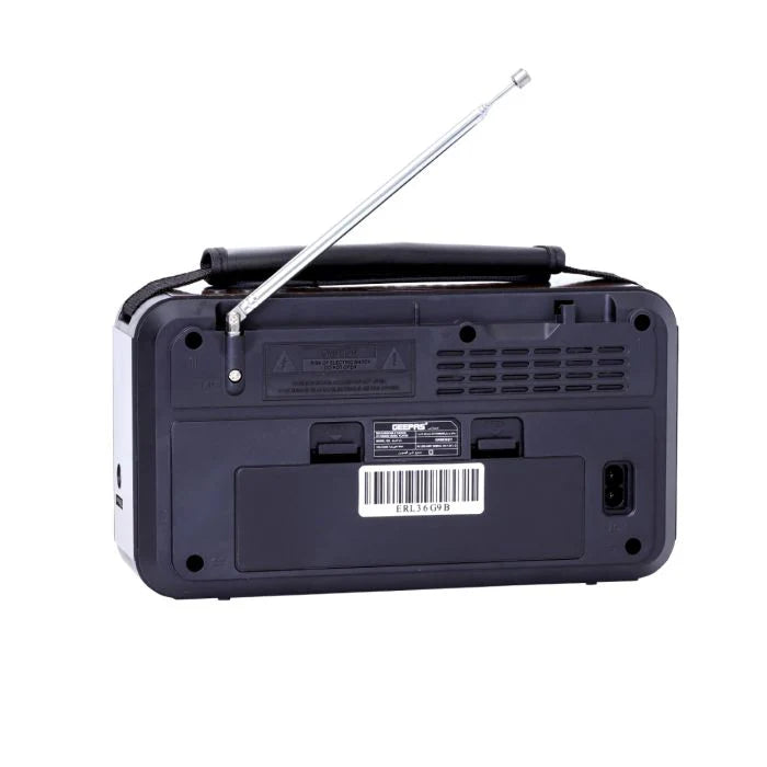 Geepas GR6836 راديو 8 نطاقات بلوتوث USB SD