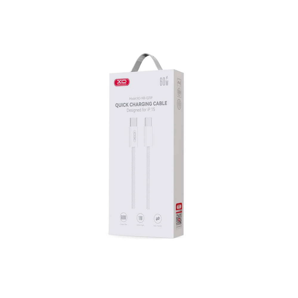 كابل XO NBQ259 شحن ونقل بيانات USB-C – جودة عالية

