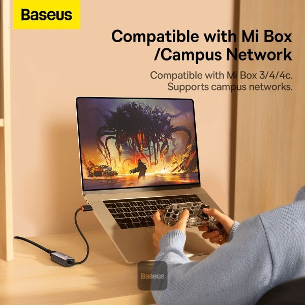 Baseus Lite Series Ethernet Adapter Type-C to RJ45 100Mbps