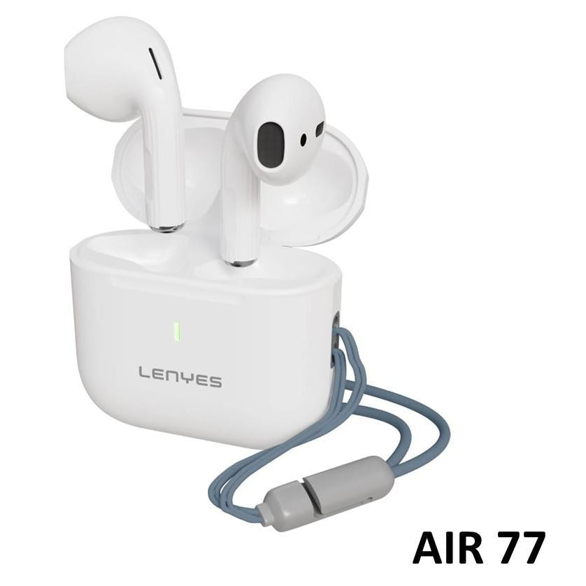 Lenyes Wireless Earbuds 5.3 Wireless Hifi Stereo Earphone - White