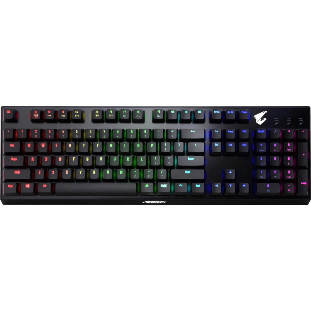 GIGABYTE AORUS K9 Red Switch Mechanical Gaming Keyboard ,Splash proof ,Full RGB backlighting ,Swappable Switches ,Floating Key Design