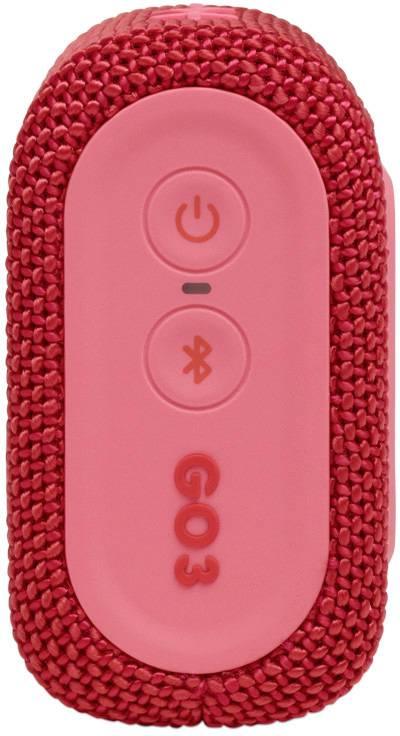 JBL GO 3 Portable Waterproof Wireless Speaker - Red