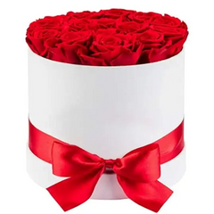 White Red Roses Box