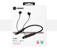 DOMO GARDA Wireless Neckband Hall Magnetic Switch Earphones - Black