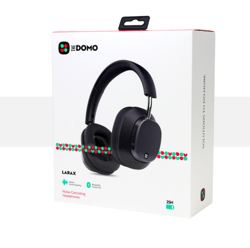 DOMO LARAX Noise-Cancelling Headphones Black
