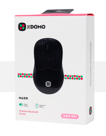 DOMO MAXO Wireless Bluetooth Mouse 1600 DPI Black