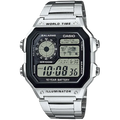 CASIO AE-1200WHD-1A Silver World Time Digital Watch