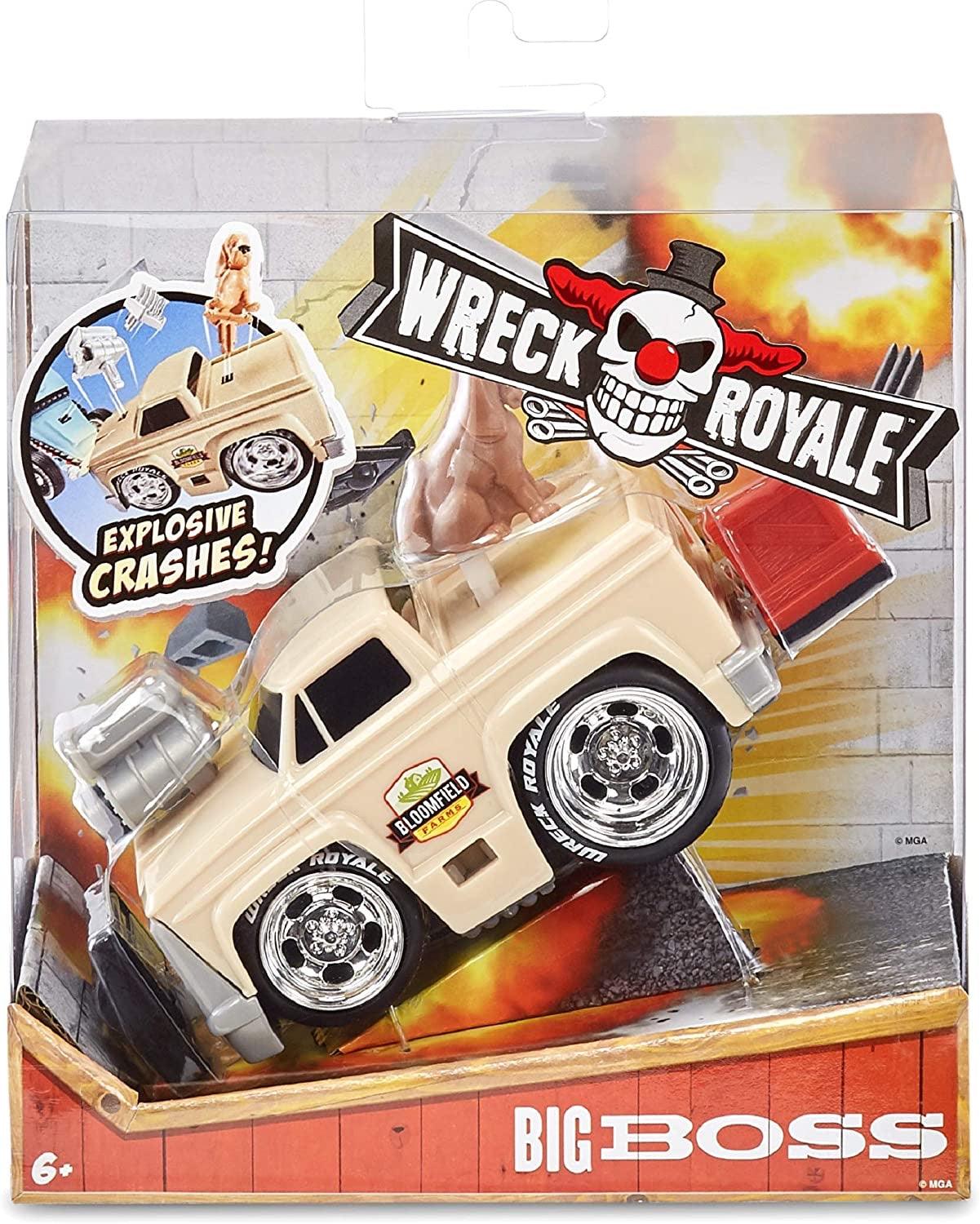 MGA Entertainment Wreck Royale Exploding Crashing Big Boss Race Car