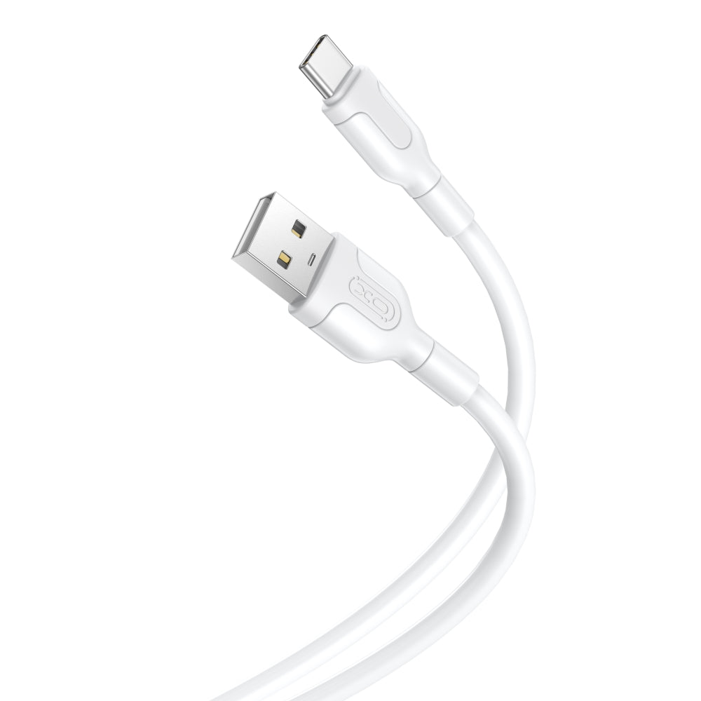 كابل XO NB212 USB إلى USB-C – 1 متر 2.1 أمبير أبيض