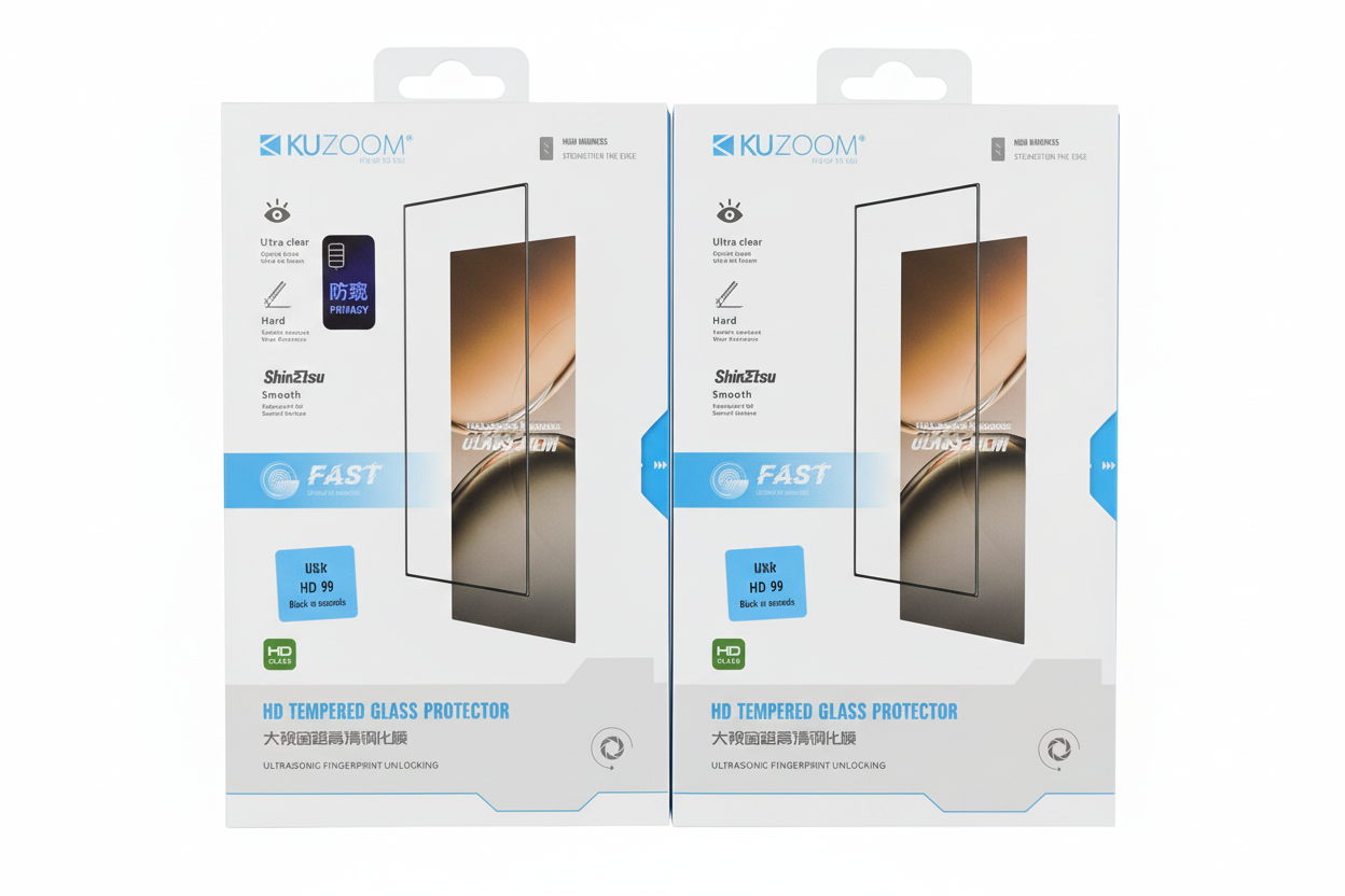 KUZOOM HD Tempered Glass Screen Protector for Samsung S25 Ultra and S26 Ultra with 9D Privacy and Ultra Clear Protection