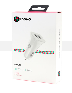DOMO GIULIO Dual USB Car Charger White