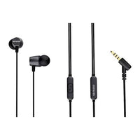 Aiwa ESTM-30 Wired In-Ear Headphones – 10mm Driver, Metal Housing, Mic & Remote, 3.5mm