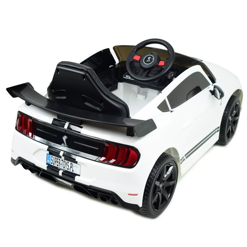 Ford Mustang Shelby GT500 Kids Ride-On Car – 12V White