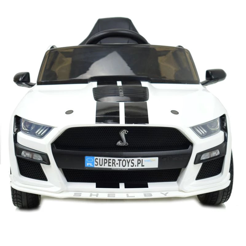 Ford Mustang Shelby GT500 Kids Ride-On Car – 12V White