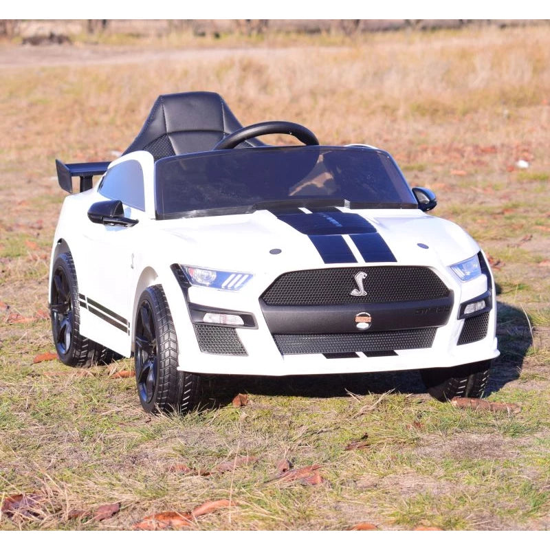 Ford Mustang Shelby GT500 Kids Ride-On Car – 12V White
