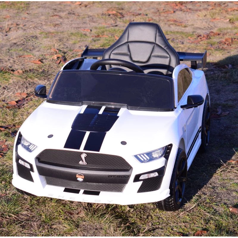Ford Mustang Shelby GT500 Kids Ride-On Car – 12V White