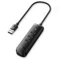 UGREEN USB 3.0 4-Port Hub with 0.25m Cable – Black