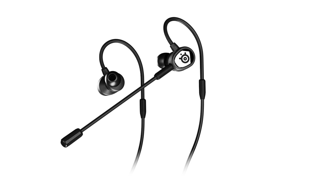 SteelSeries Tusq سماعة ألعاب داخل الأذن | ألعاب محمولة بميكروفونين مزدوجين