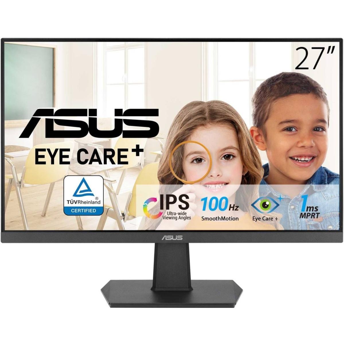 ASUS VA27EHF 27" Gaming Monitor | FHD 1080p IPS 100Hz | Eye Care+ Frameless Design