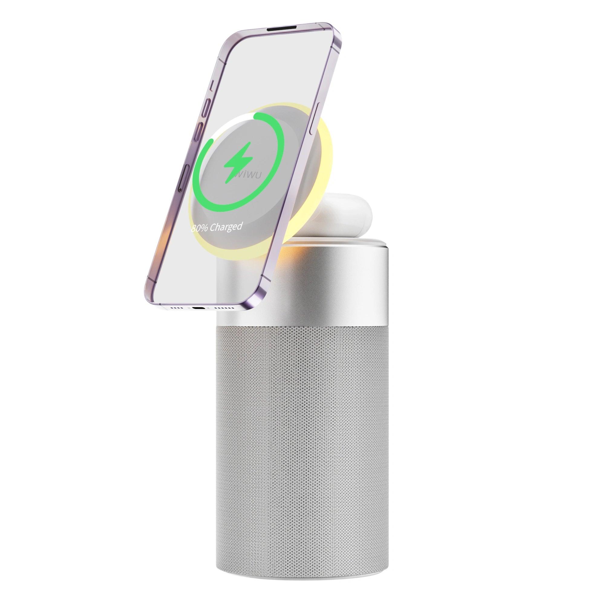 WiWU 3 in 1 Wireless Charger Speaker