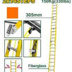 JADEVER 7.9m Fiberglass 2-Section Extension Ladder - JDLD0928