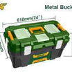 JADEVER 24-Inch Plastic Tool Box with Metal Buckles - JDTB3324
