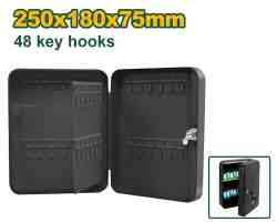 JADEVER 48-Key Wall-Mount Key Cabinet, Black - JDYSX1H02