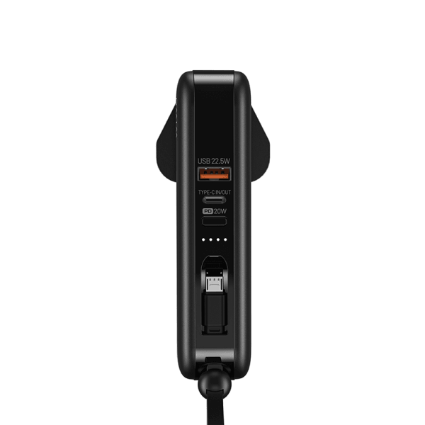 Wiwu 3 in 1 Wall Charger 10000mAh Power Bank - Black