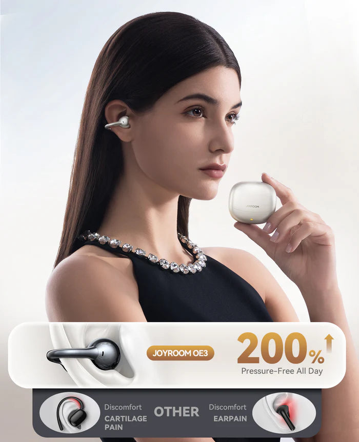 JOYROOM JR-OE3 Clip On Earbuds – Clear & Secure Fit
