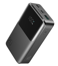 JOYROOM JR-QP192 mini JR-QP192 Star Series Mini 22.5W Digital Display Fast Charging Power Bank 20,000mAh – Black With USB to Type.C 0.3m Cable