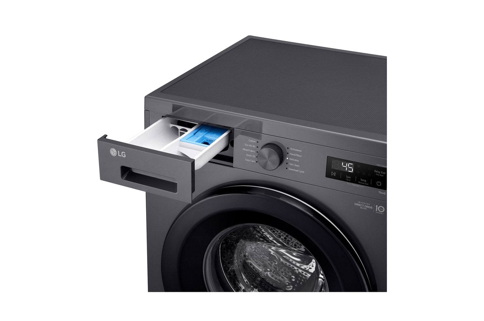 LG Front Load Washing Machine 8kg - AI Direct Drive, Smart Diagnosis - Silver