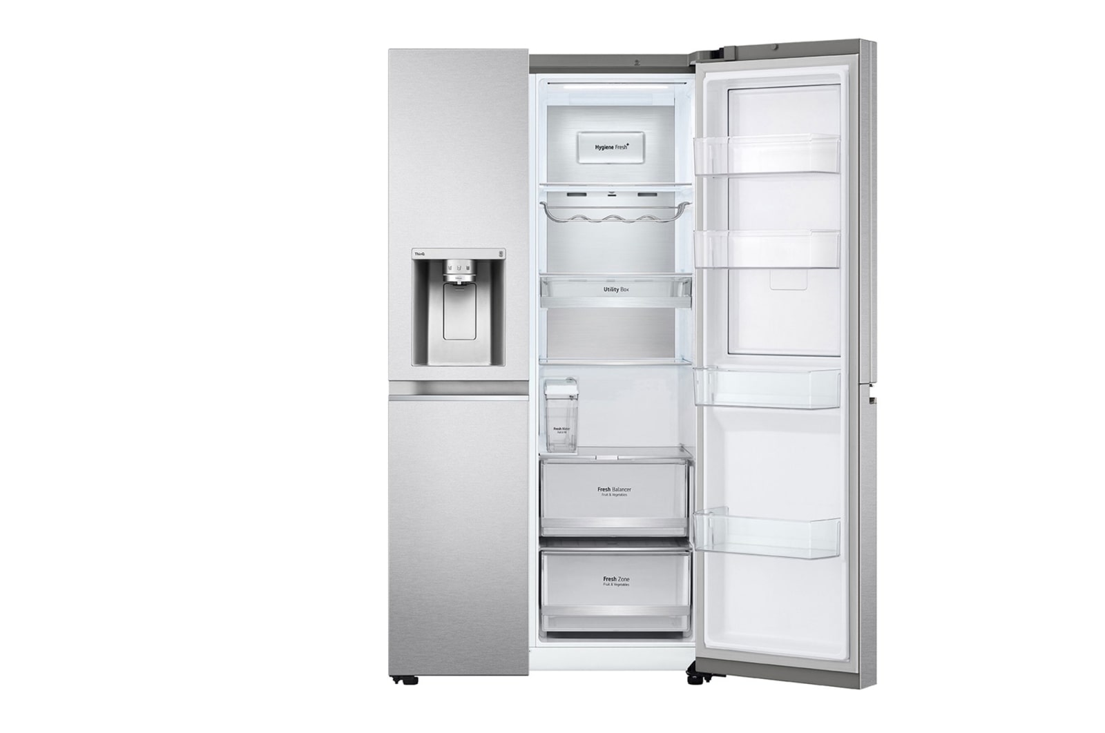 LG Side-by-Side Refrigerator 674L Silver (GCJ-287TVL)