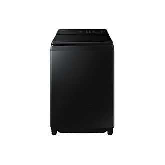 Samsung WA80F19S8BRQ Top Load Washing Machine Black Caviar — Front View
