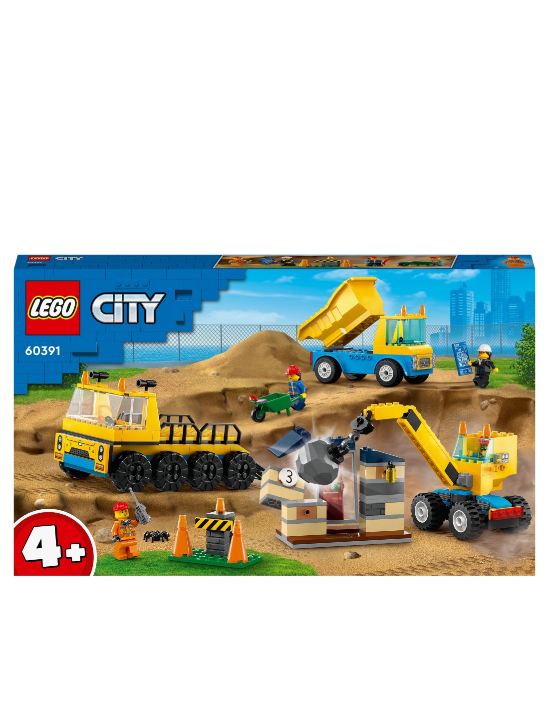 LEGO® City - Construction Trucks & Wrecking Ball 60391