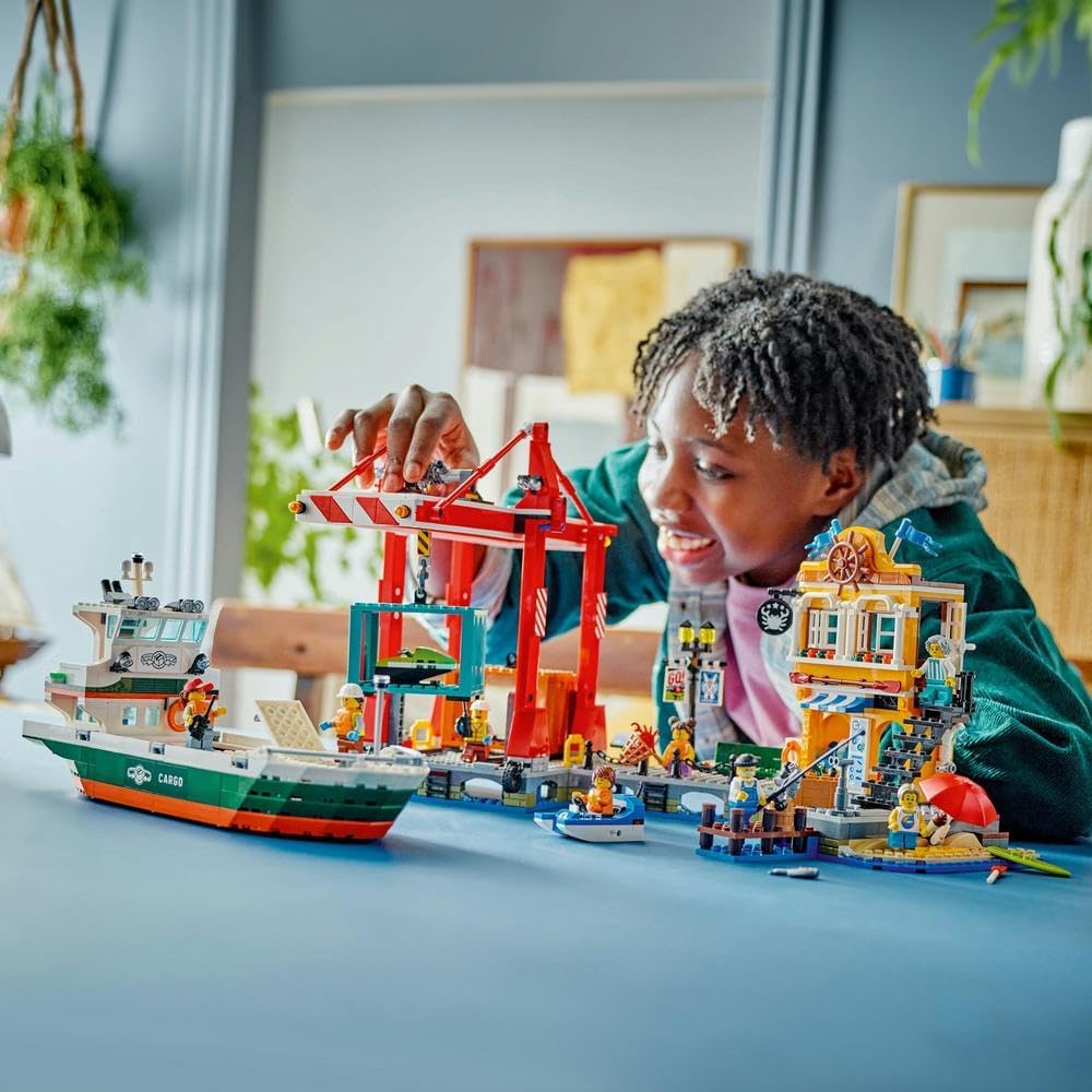 LEGO City Seaside Harbor & Cargo Ship 60422