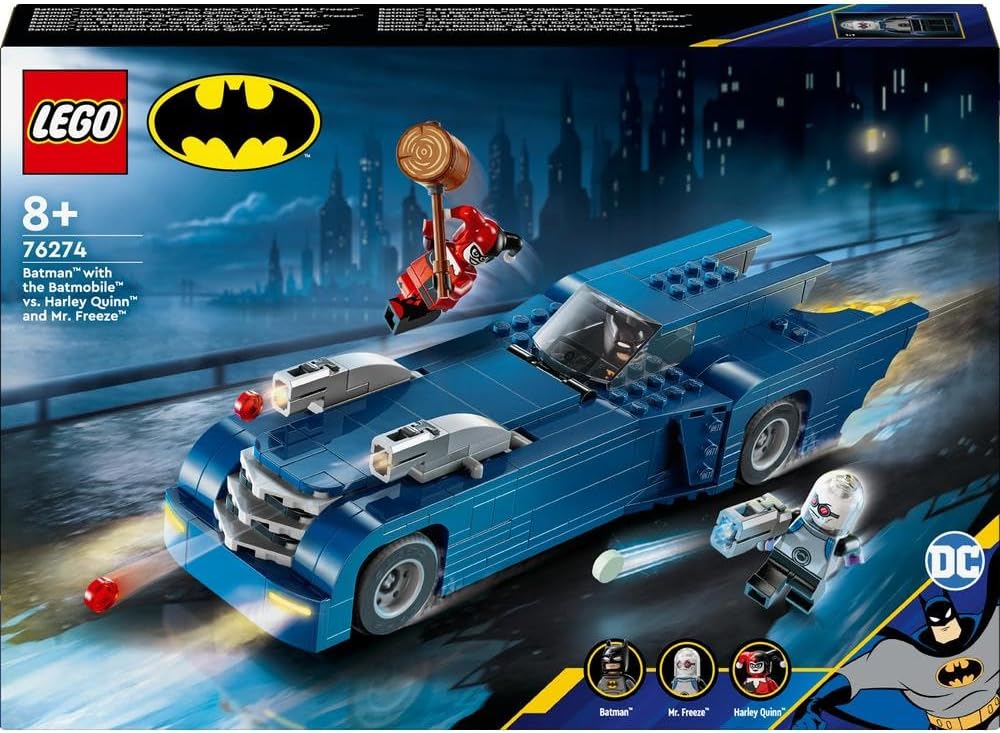 LEGO Batman - Batman with Batmobile vs. Harley Quinn & Mr. Freeze