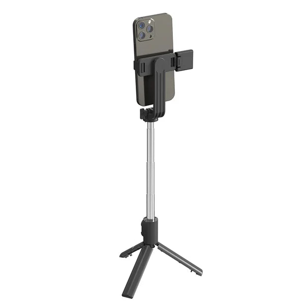 Lenyes LPH101 Tripod & Selfie Stick with Ring Light – Black