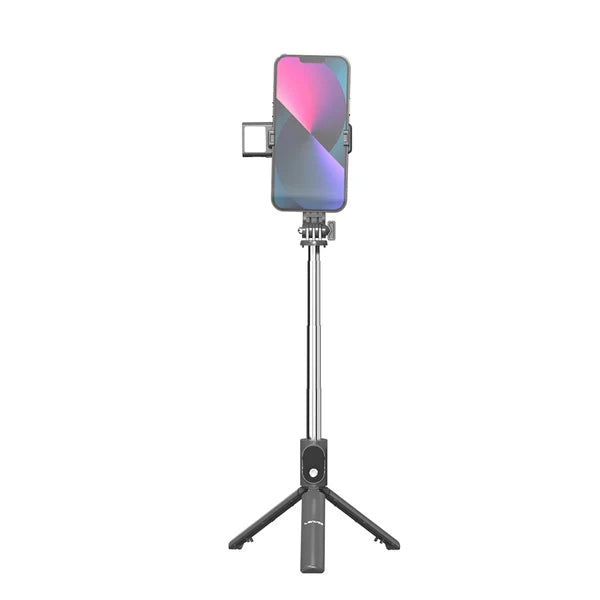 Lenyes LPH101 Tripod & Selfie Stick with Ring Light – Black