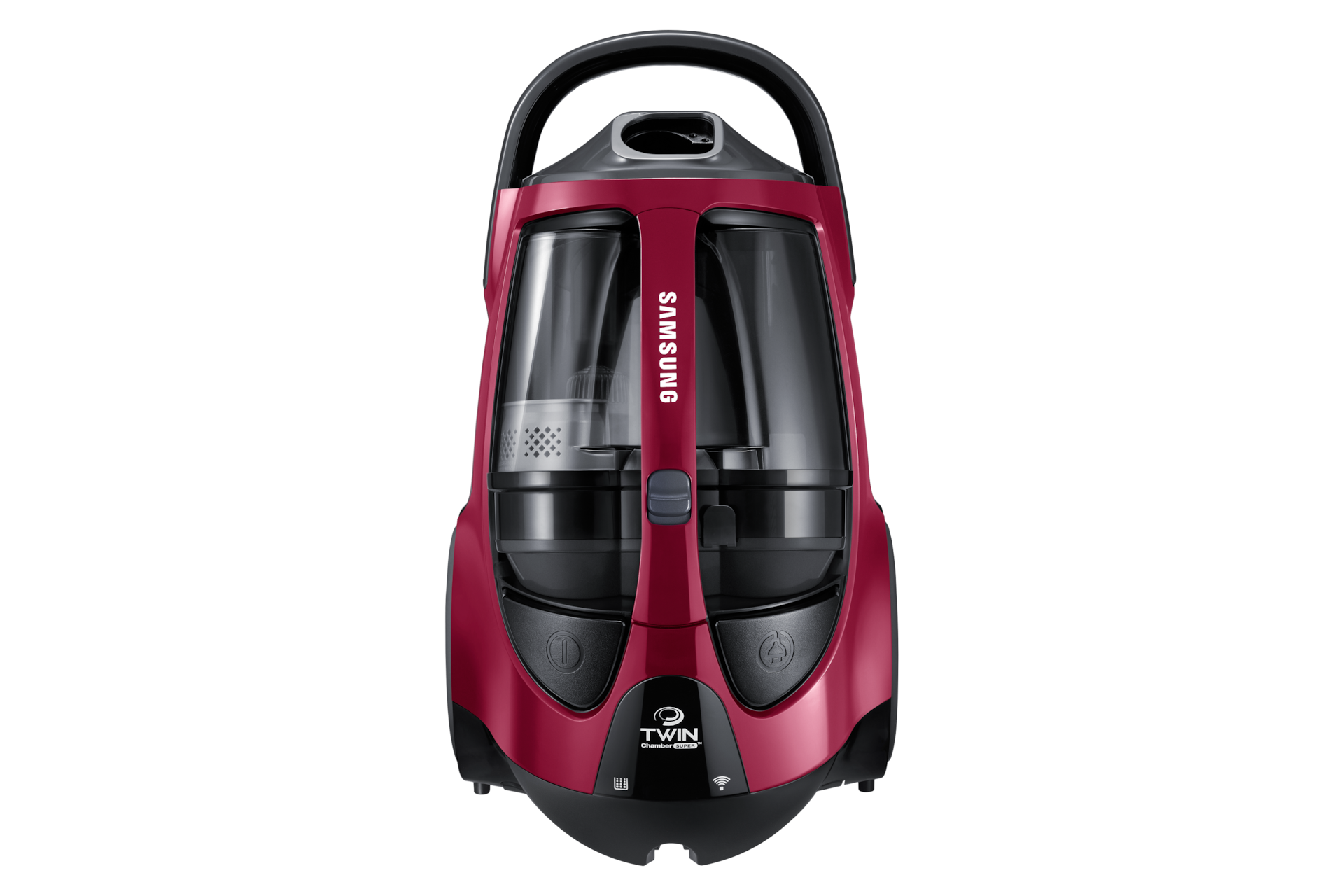 Samsung VCC885FH3P Bagless Vacuum Cleaner 2200W Merlot Purple — Front View