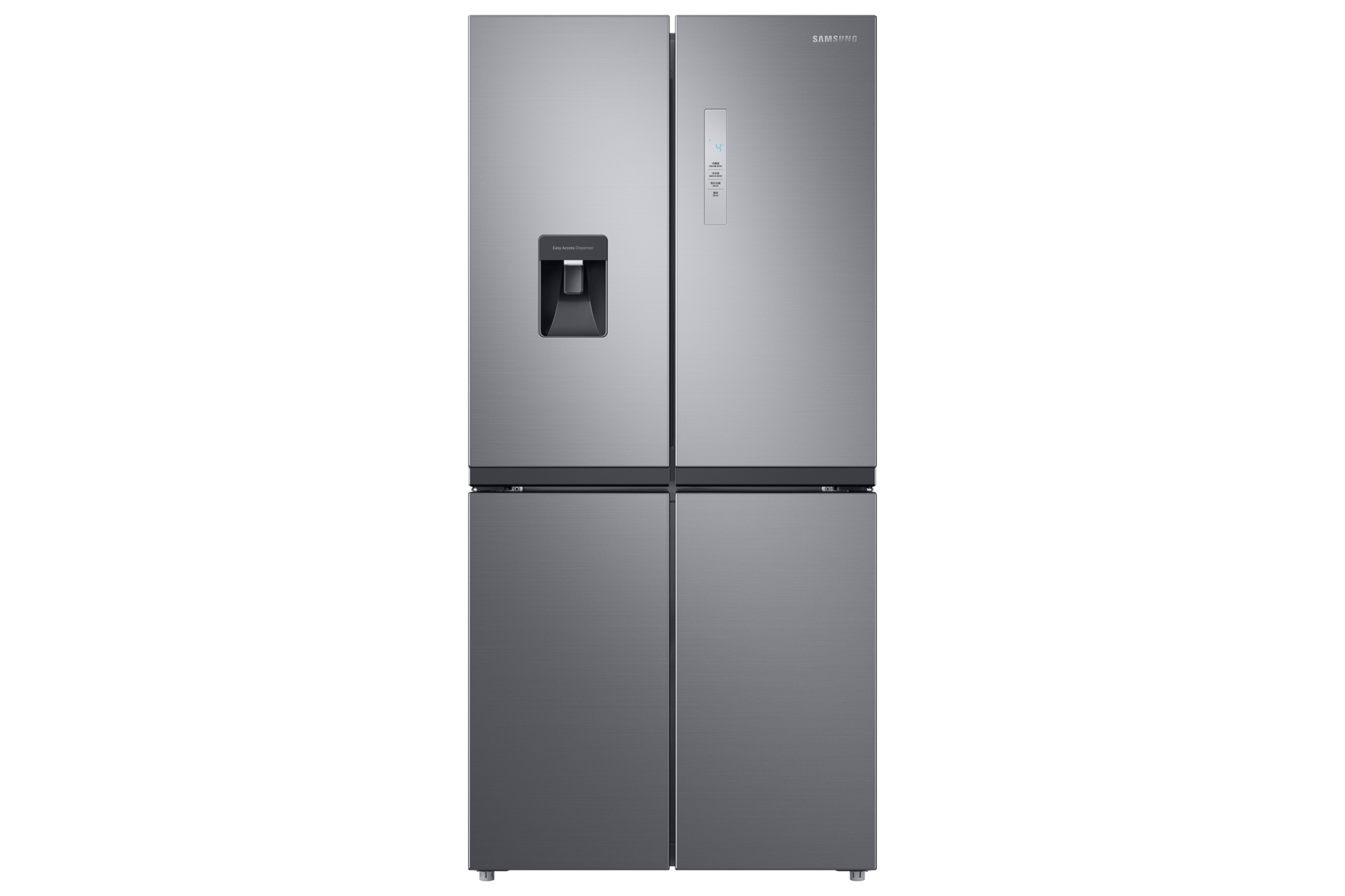 Samsung RF48A4010M9/LV French Door Refrigerator 511L Silver — Front View