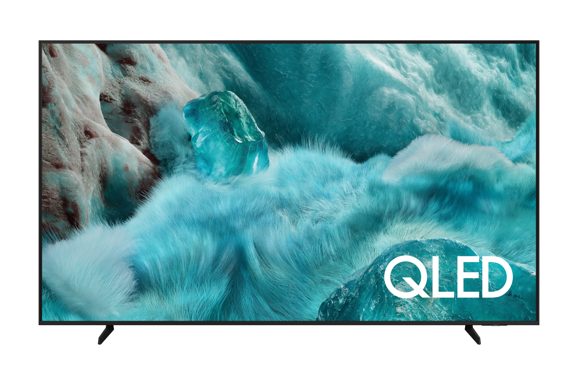 Samsung QA75Q7FAAUXTW 75 inch QLED 4K Smart TV Black — Front View