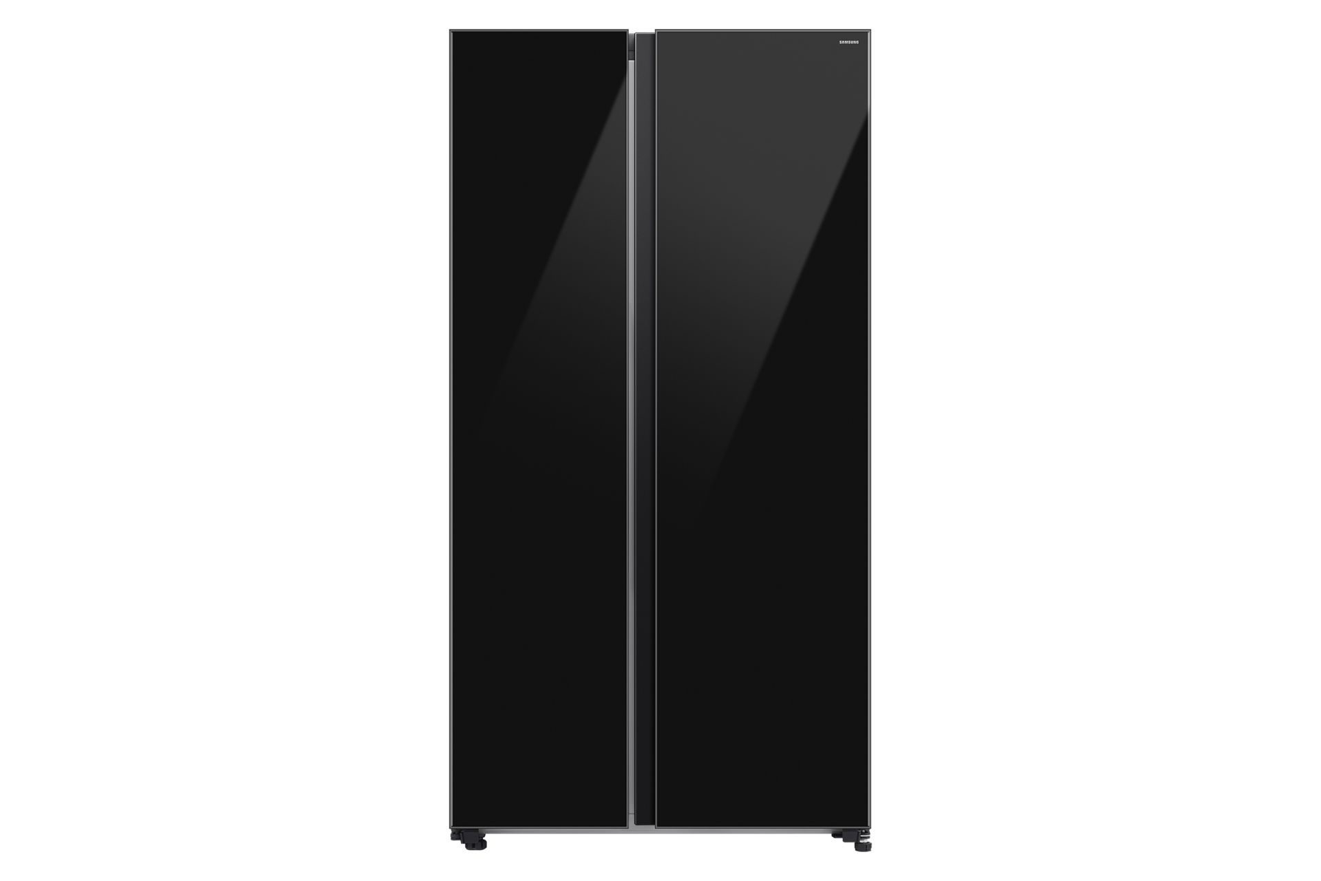Samsung RS70F65Q1BLV Side by Side Refrigerator 654L CleanBlack — Front View