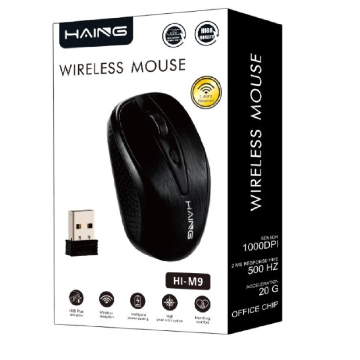 ماوس هاينج M9 بصري USB 2.4G لاسلكي للكمبيوتر