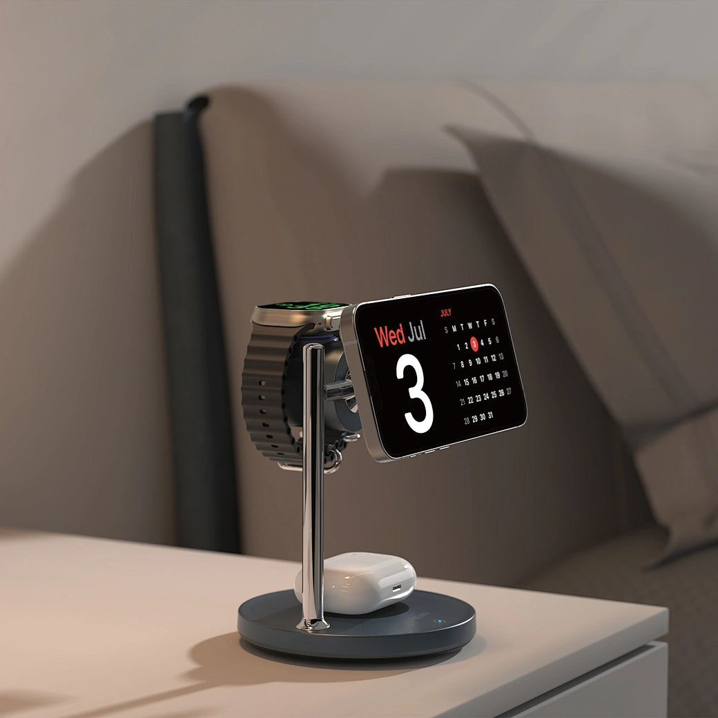 WIWU 25W Qi2.2 3-in-1 Magnetic Wireless Charger Wi-W041