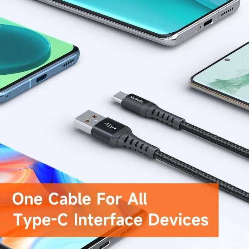 Mcdodo USB Type C 3M 27W Fast Charging Data Cable for Efficient Use - Black