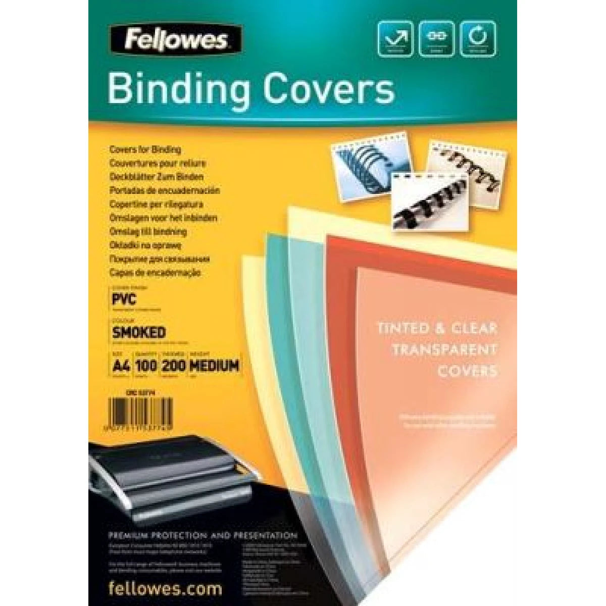 Fellowes PVC Cover A4 150 Micron - Clear